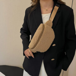 Lamb Wool Shoulder Bag